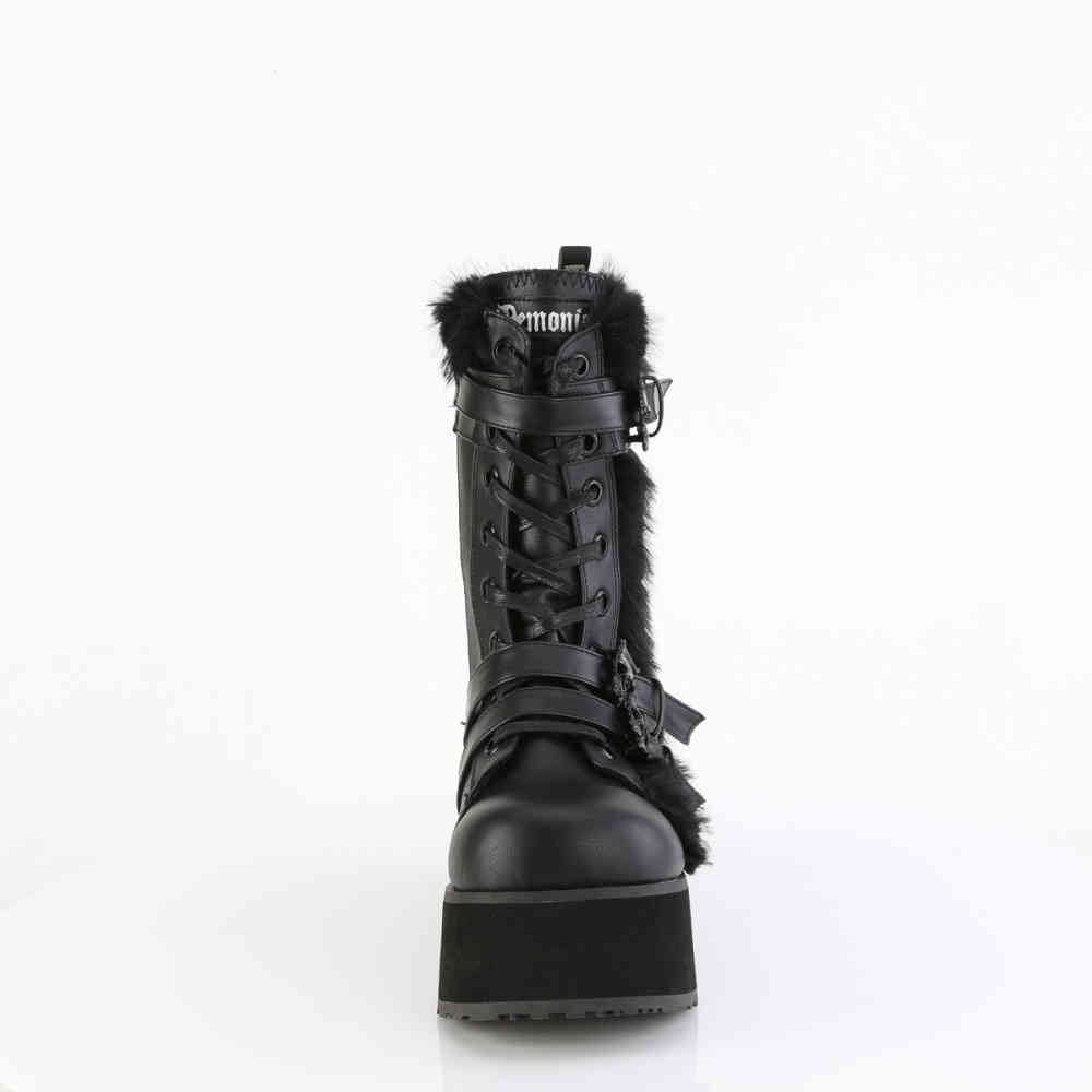 DemoniaCult - TRASHVILLE-218 Bottes de plate-forme - Noir